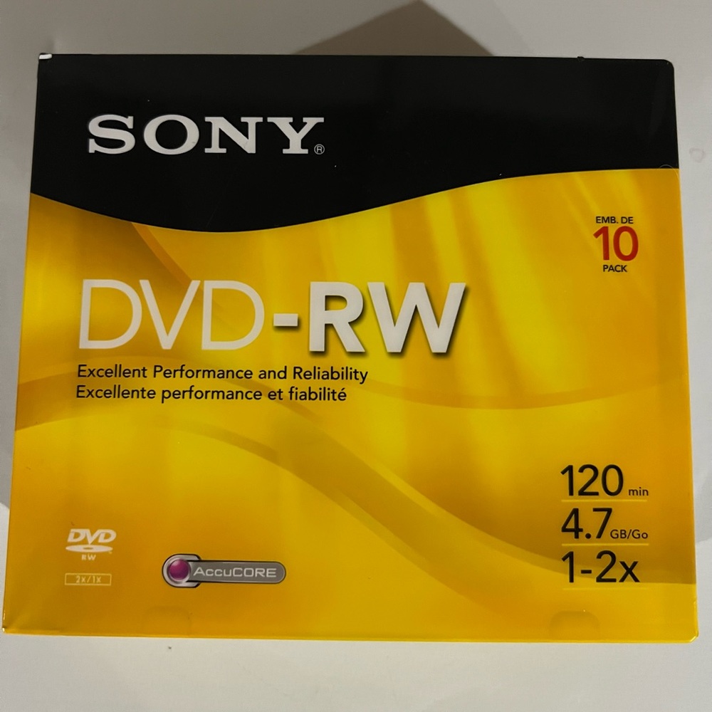 Sony DVD- RW 10 pack- 120 min